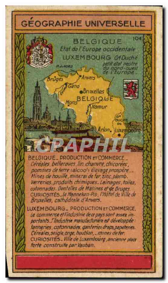 Belgique et Luxembourg — Géographie universelle n°104 — Éditeur non visible