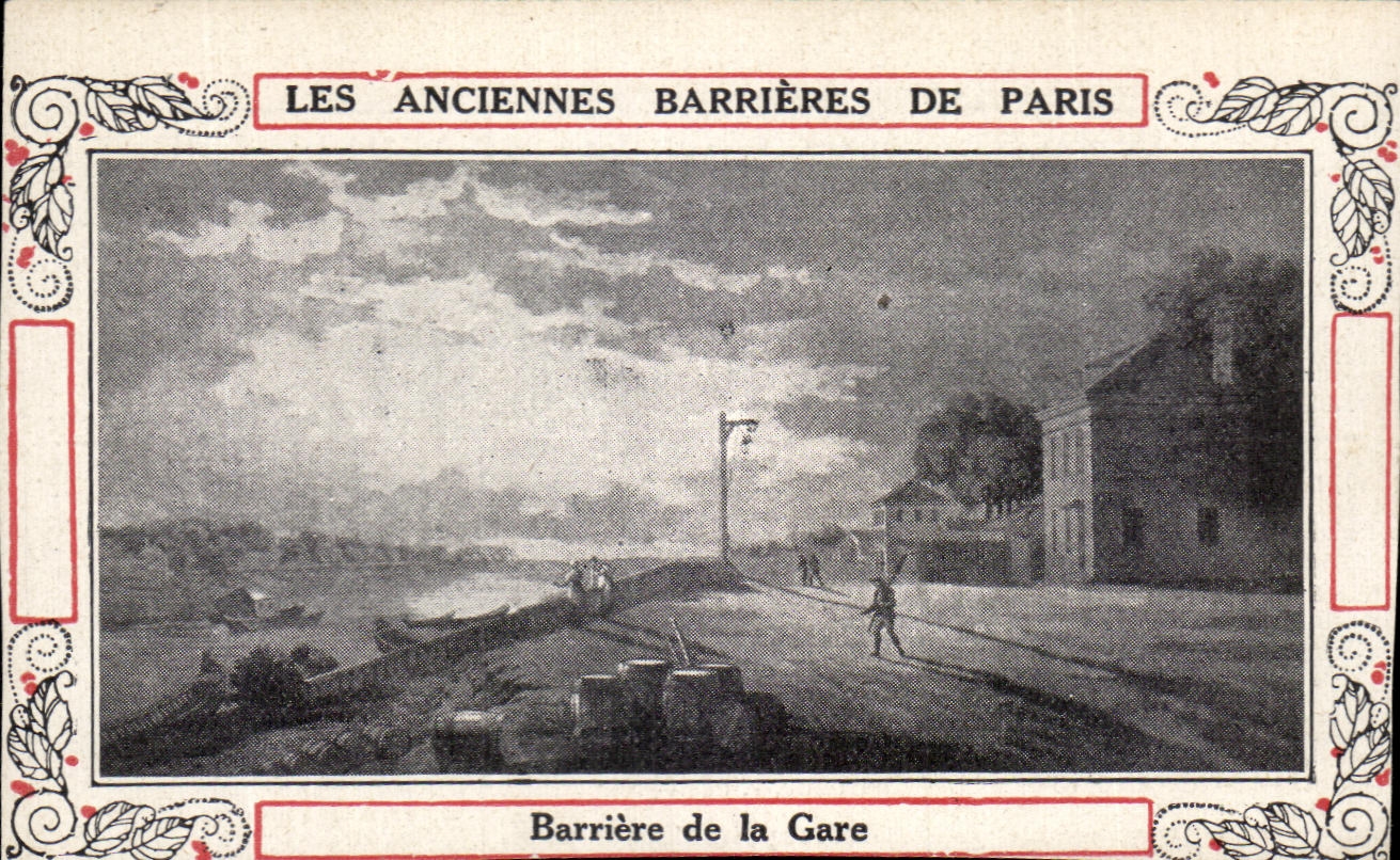 Image Les anciennes barrieres de paris Barriere de la gare 