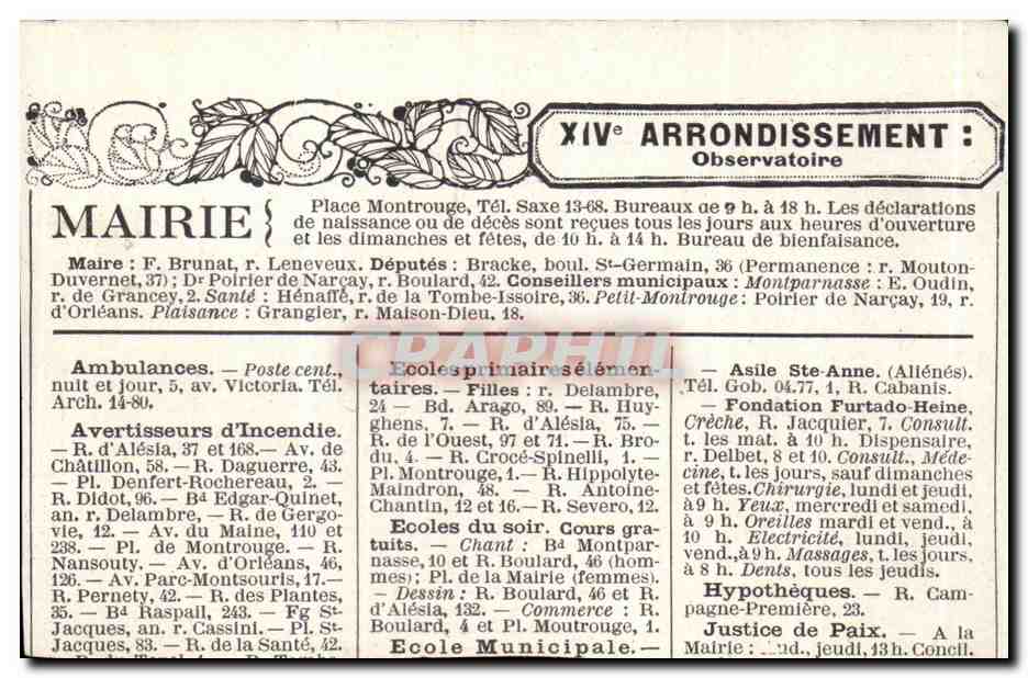 Image Les anciennes barrieres de paris Barriere Montparnasse — Verso