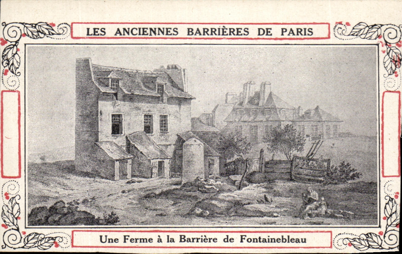 Image Les anciennes barrieres de paris Une ferme a la barriere de Fontainebleau