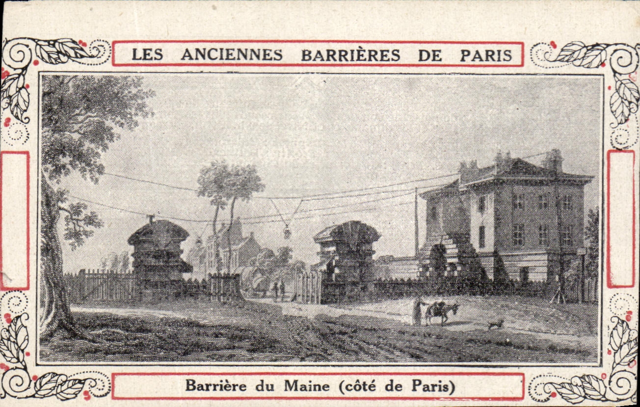 Image Les anciennes barrieres de paris Barriere du Maine