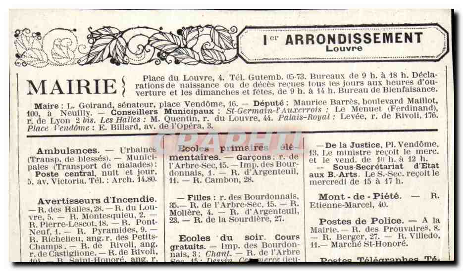 Les Anciennes Barrières de Paris — La Barrière de l'Étoile en 1819 — Graphphil — Verso