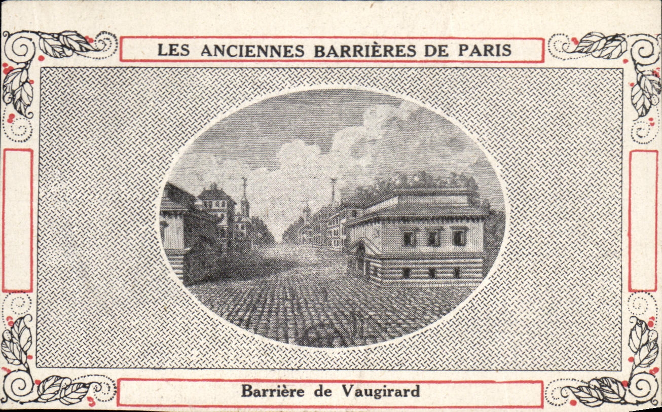 Image Les anciennes barrieres de paris Barriere de Vaugirard