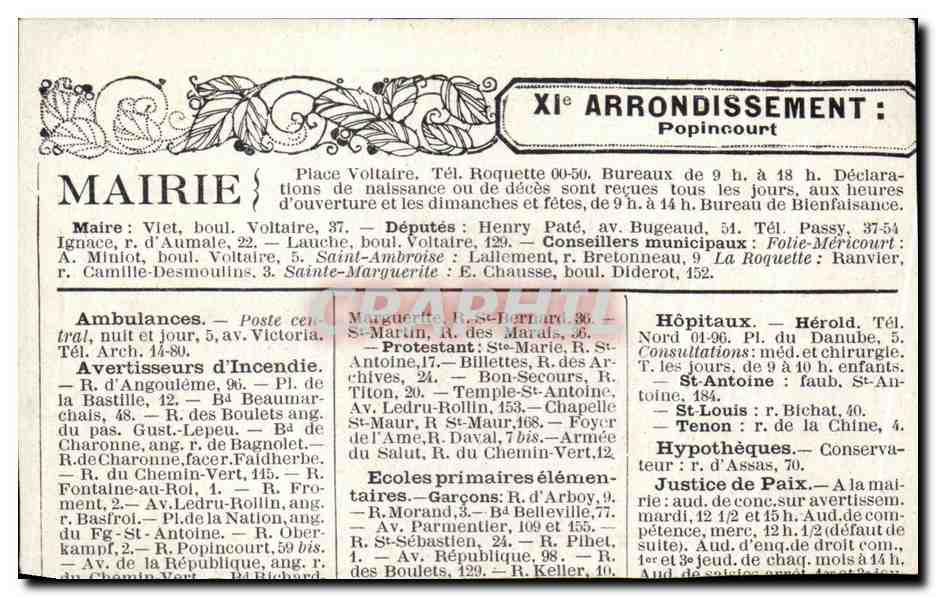 Image Les anciennes barrieres de paris Barriere de Vaugirard — Rückseite