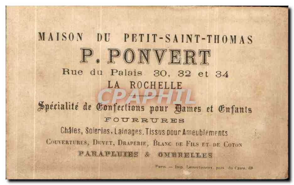 Petit Poucet revient chez ses parents avec toutes les richesses de l'ogre — H. 621 — édition P. Ponvert — Rückseite