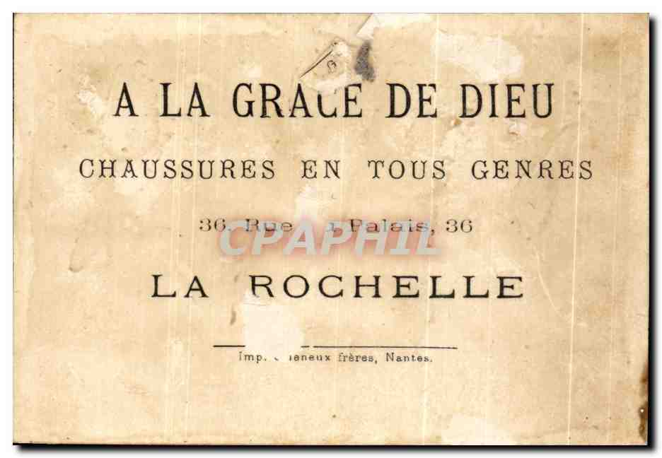 Chromo A la grace de Dieu la Rochelle Interieur d'une ferme pres Pontivy Morbihan Vaches — Verso