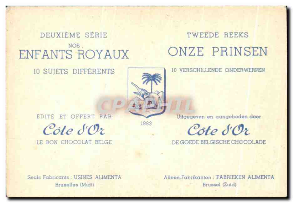 Image Cote d'or Les princes assistent a la remise des recompenses 22 juillet 1937 — Rückseite
