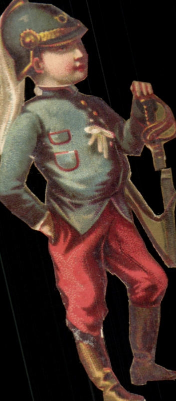Chromo Personnage Militaria Militaria