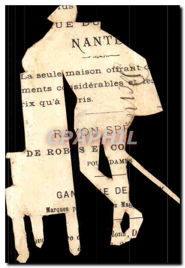 Homme en costume d'époque — Nantes — éditeur Ravon Spé de Robs et Co — Rückseite