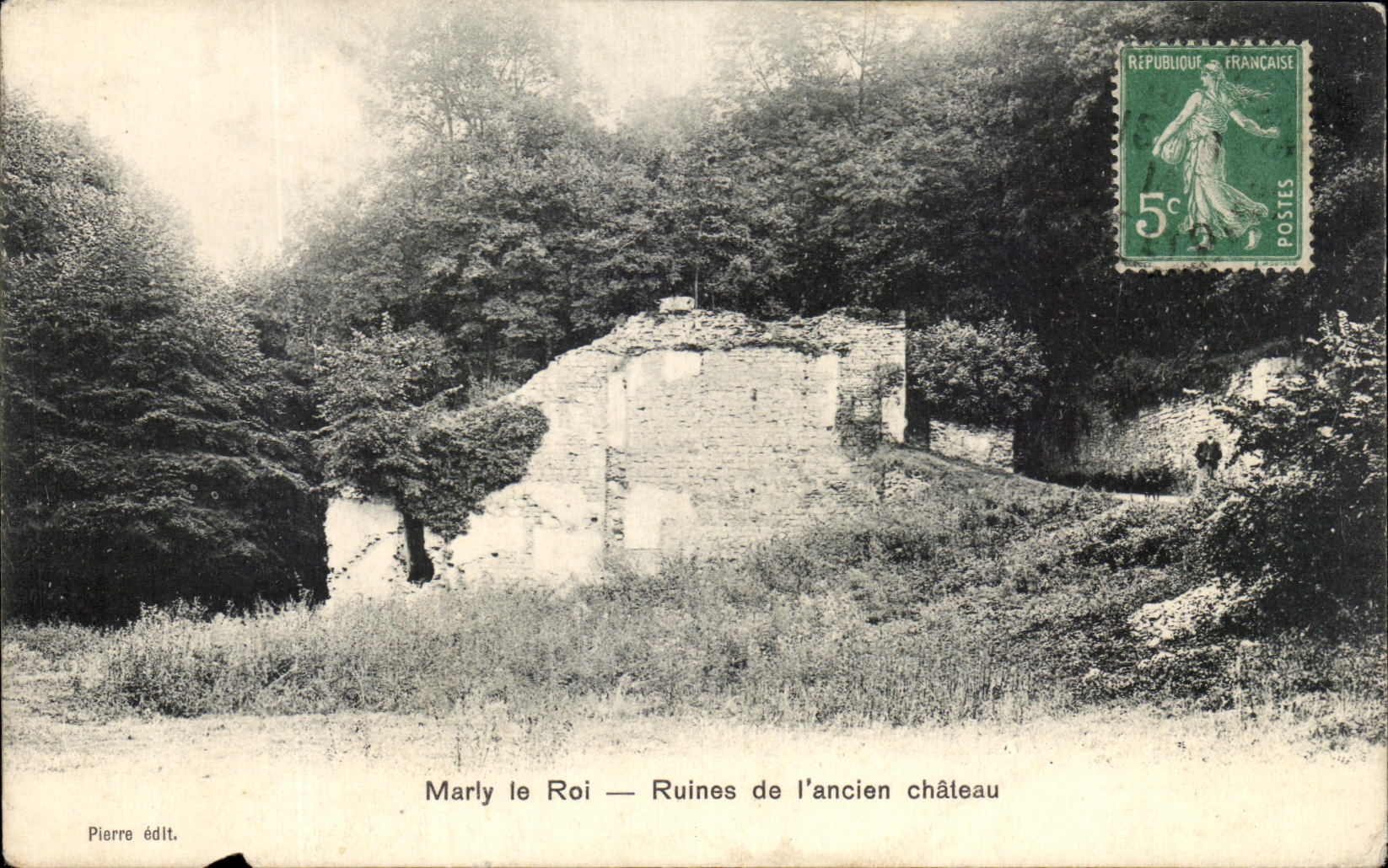 CPA Marly le Roi Ruines de l'ancien Chateau
