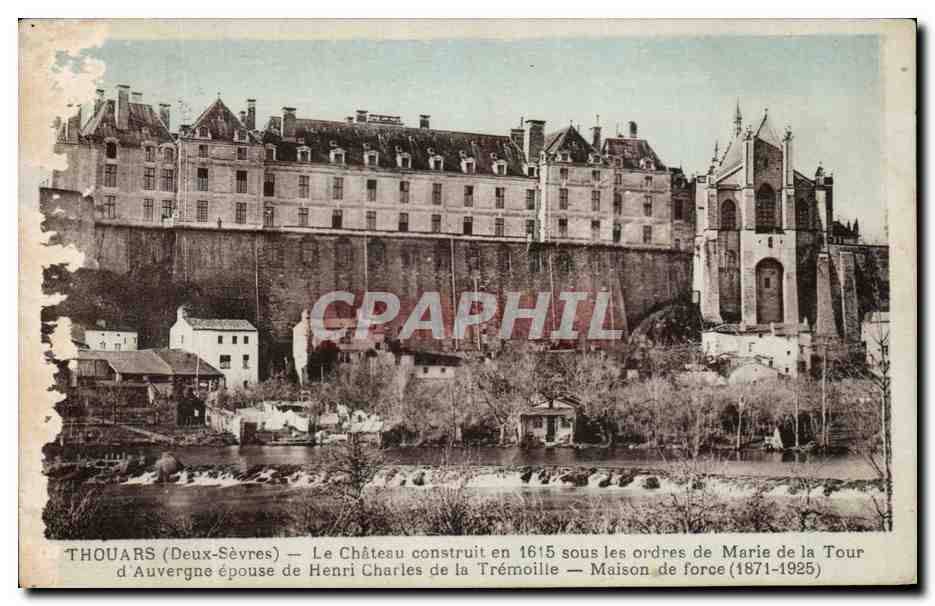 CPA Thouars Le Chateau Construit sous les ordes de Marie de la Tour