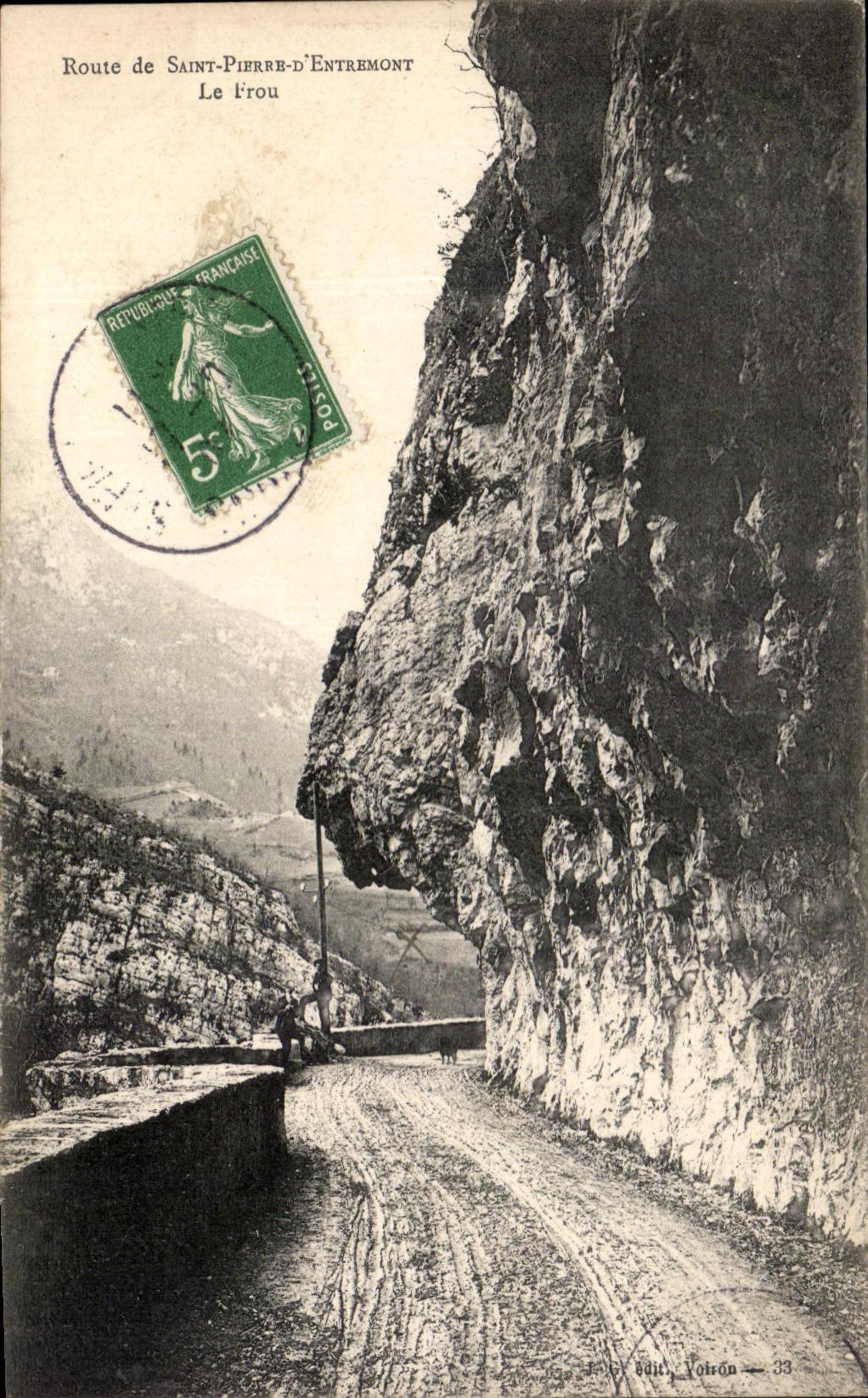 CPA Route De Sainte Pierre D'Entremont Le Frou 