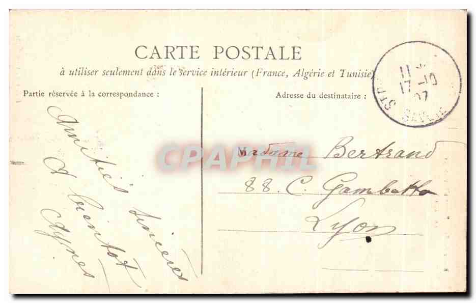 CPA Route De Sainte Pierre D'Entremont Le Frou  — Verso