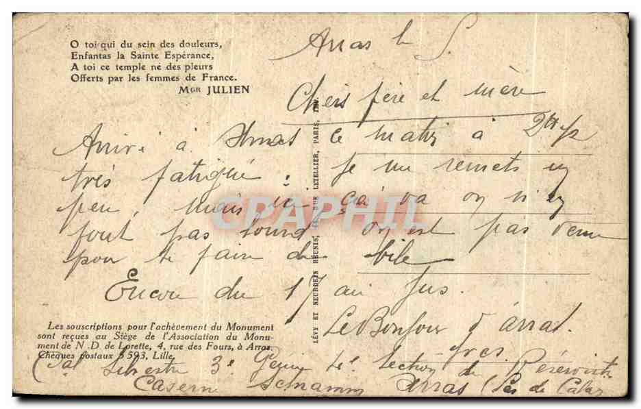 Notre-Dame-de-Lorette — La chapelle et la tour — LL — Verso