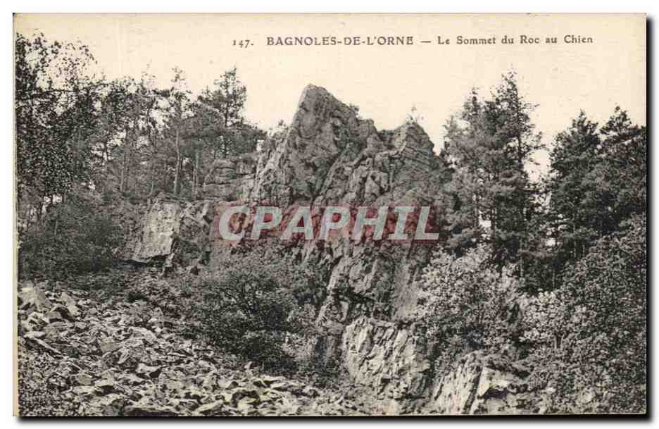 Bagnoles-de-l'Orne — El Sommet du Roc au Chien — n° 147