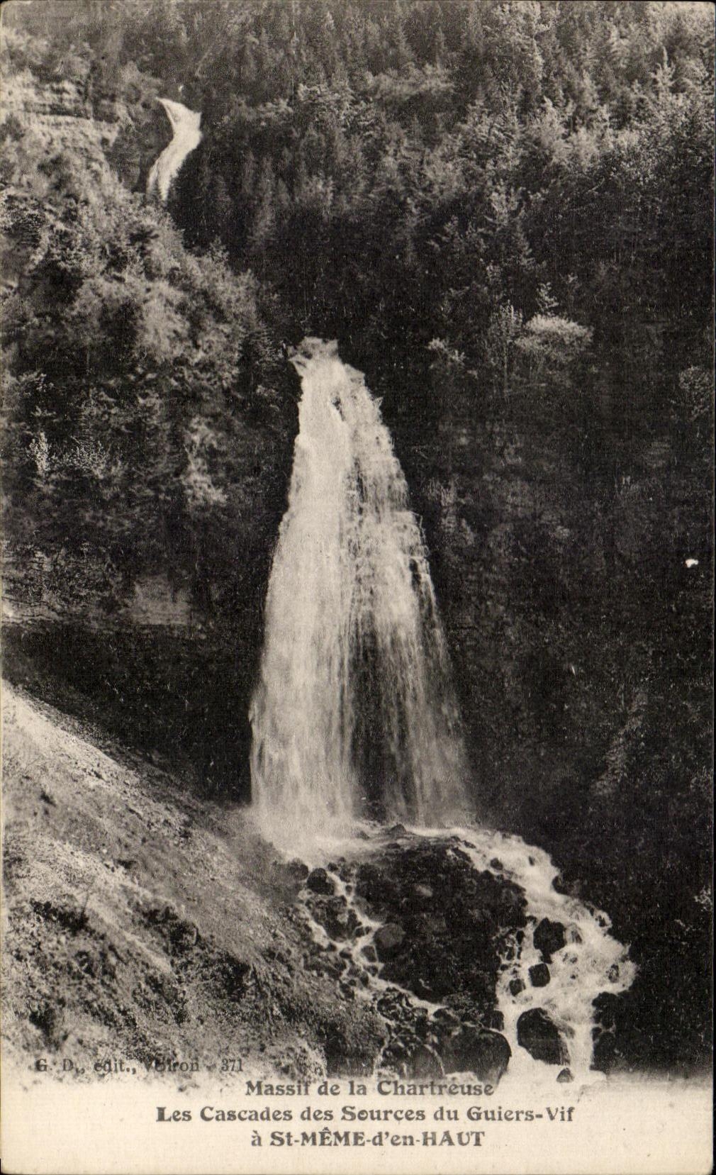 Les Cascades des Sources du Guiers-Vif — Massif de la Chartreuse — G. D., édit., Veiron - 311