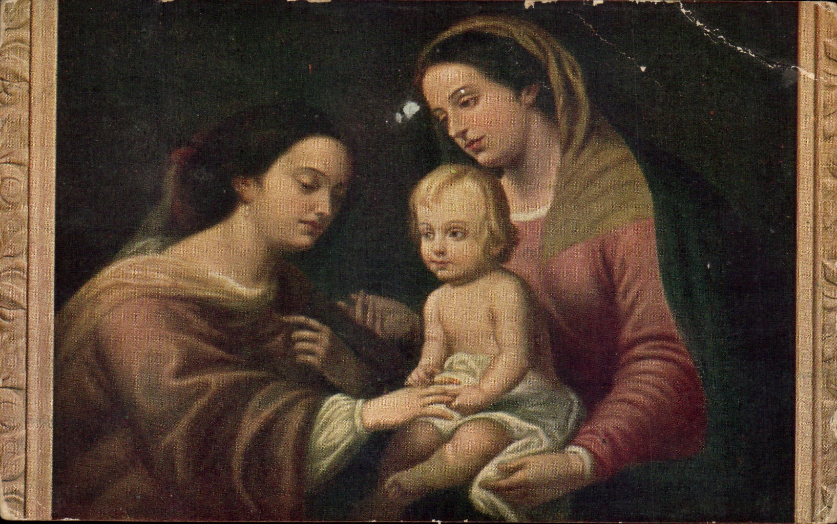 Sainte Famille — reproduction d'une peinture — éditeur non visible