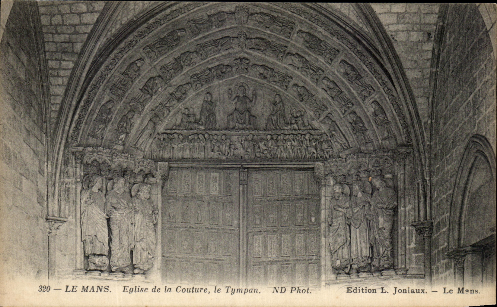 Le Mans — Église de la Couture, le Tympaan — Edition L. Joniaux
