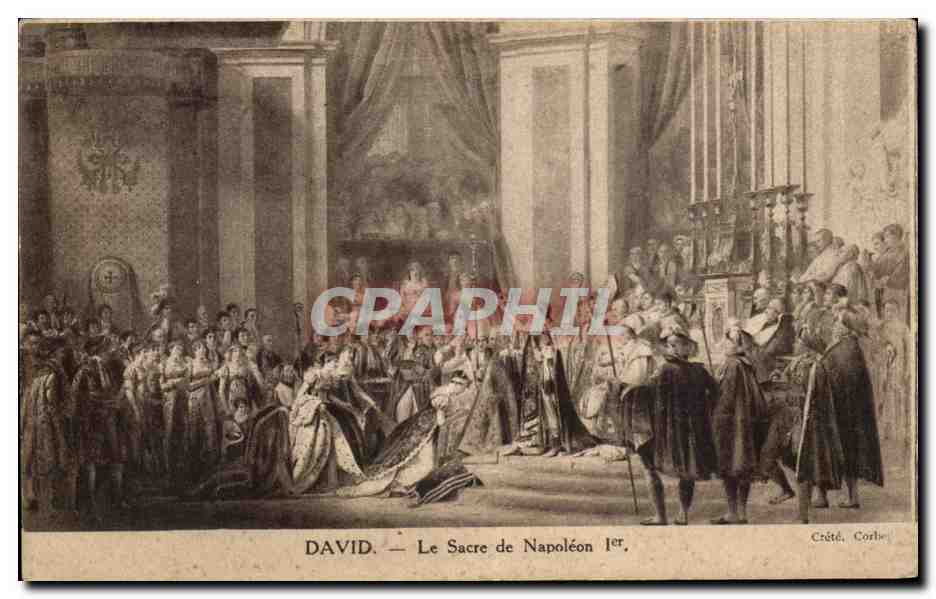 CPA David Le Sacre de Napoleon 1er