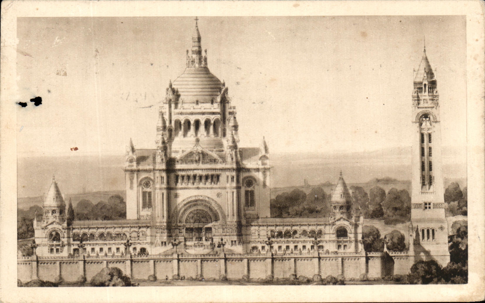 CPA La Basilique De Lisieux Vue Generale du Projet 