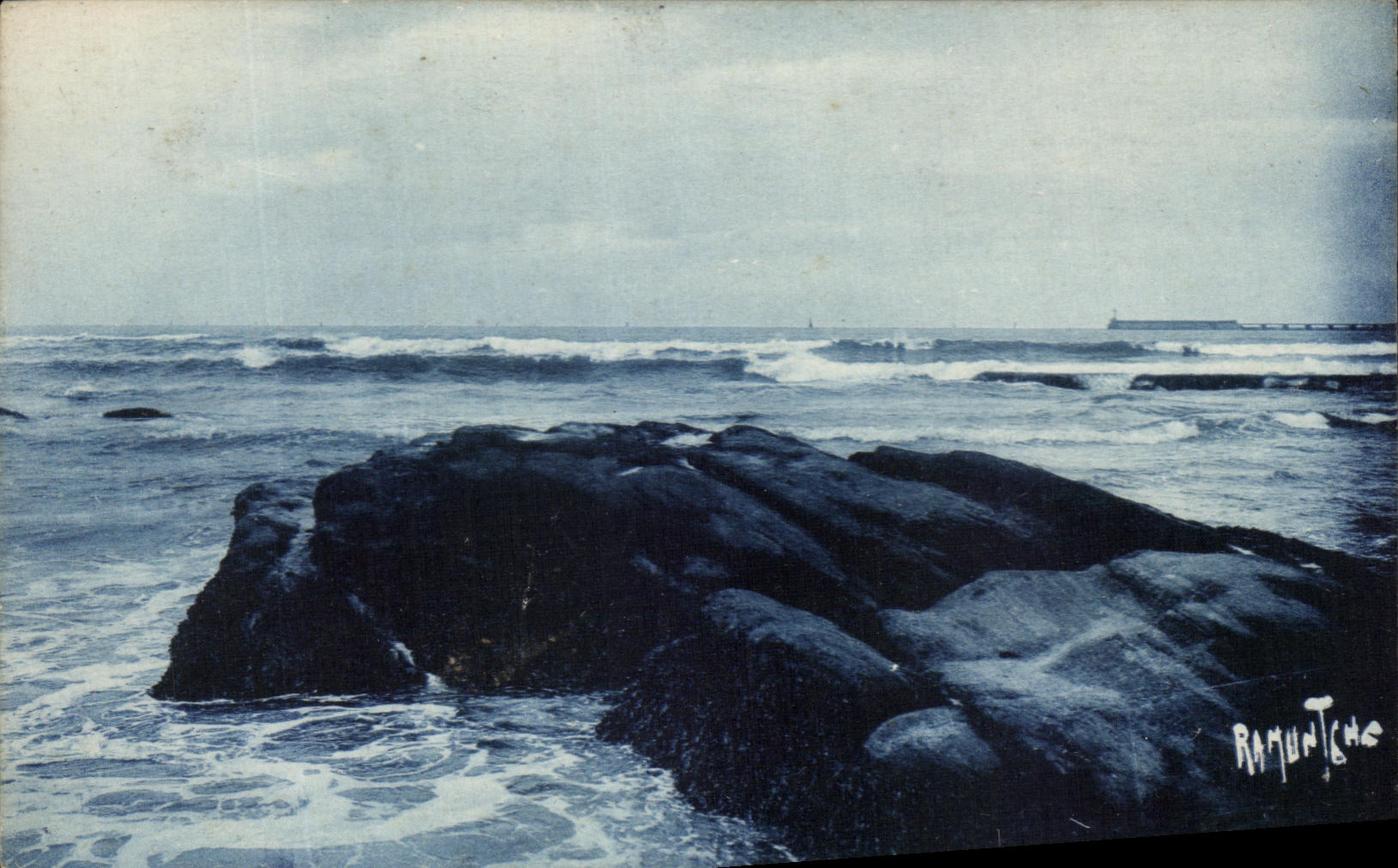 CPA Les Sables D'Olonne Les Rochers Noires 
