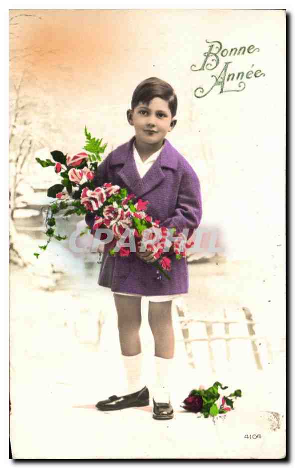 CPA Bonne Annee Enfant