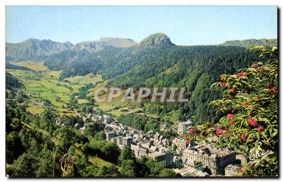 Mont-Dore — Vue générale, le Capucin au fond — Éditeur Elcée, n° P 4012