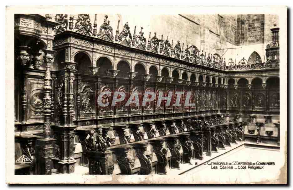 Cathédrale de Saint-Bertrand de Comminges — Les Stalles — Côté Religieux