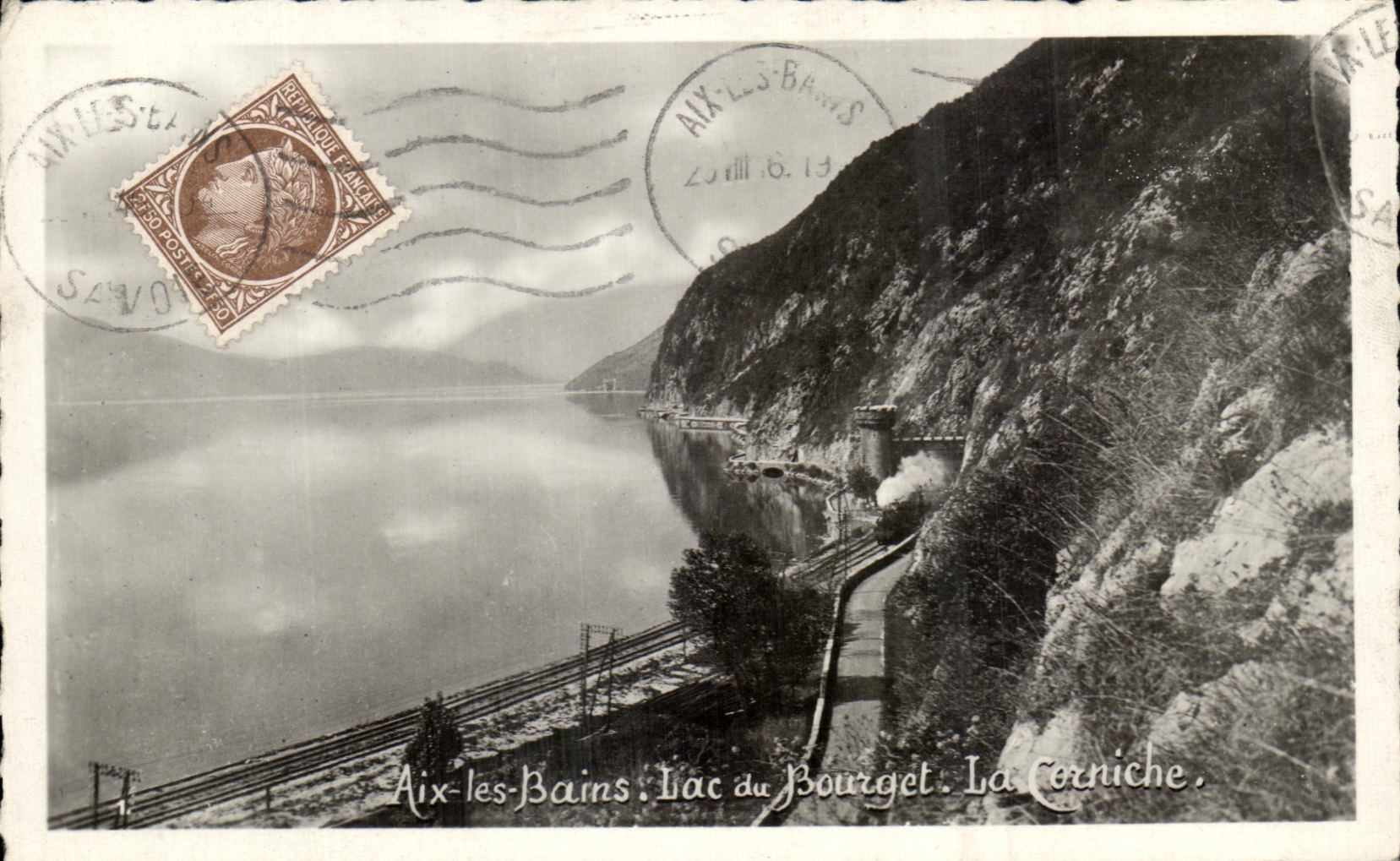 CPA Aix les Bains Lac Bourget La corniche 