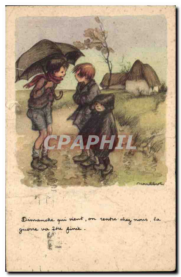 CPA Illustrateur Poulbot Enfants