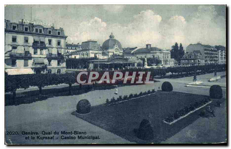 CPA Geneve Qual du Mont Blanc
