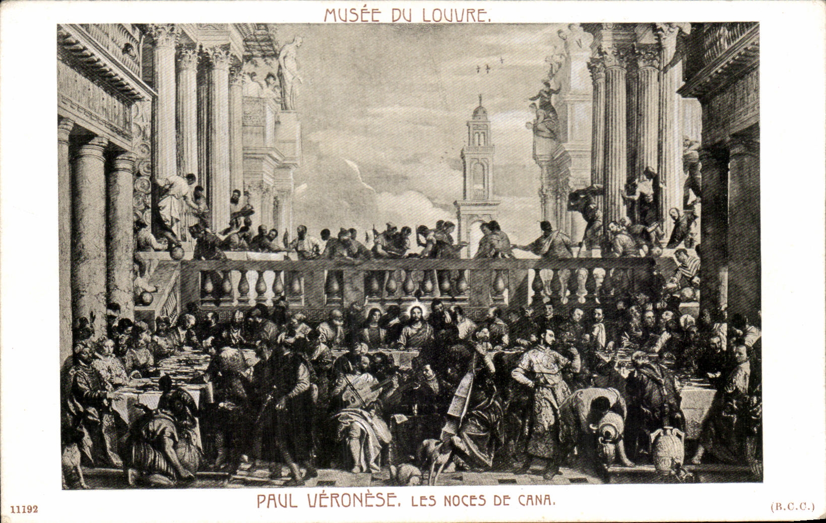 CPA Paul Veronese Les Noces De Cana Musee du Louvre Paris 