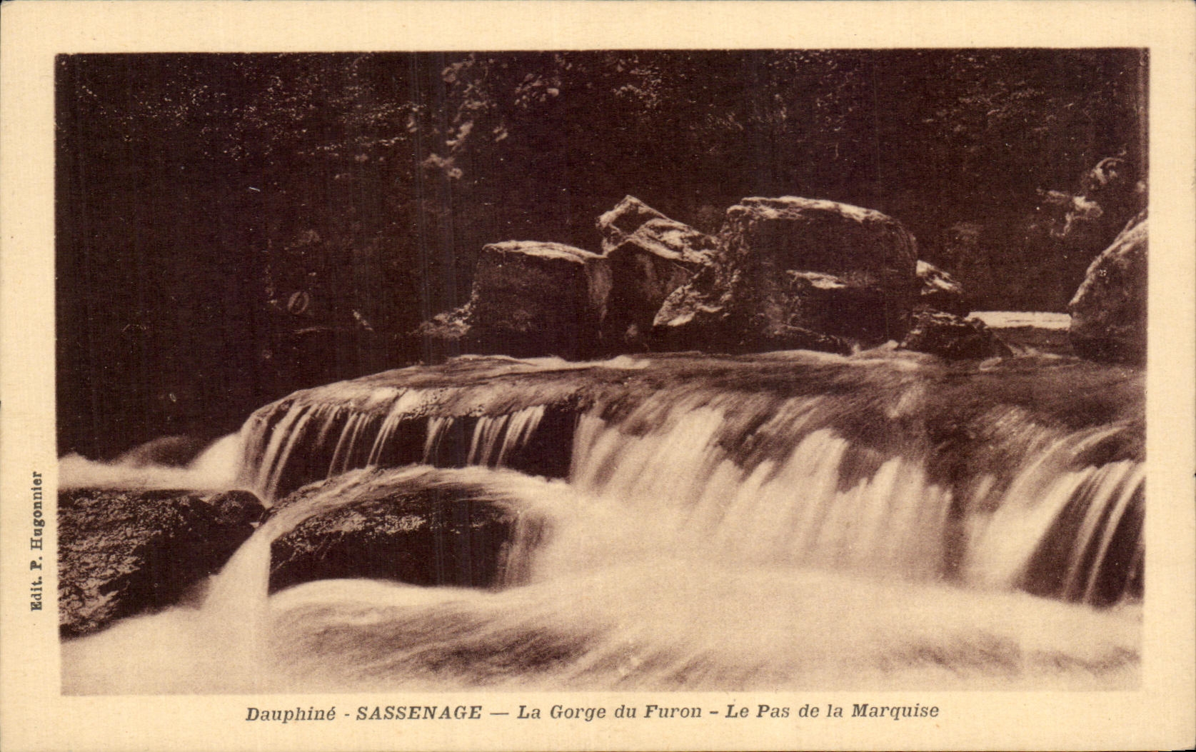 CPA Sassenage La Gorge du Furon Le Pas de la Marquise