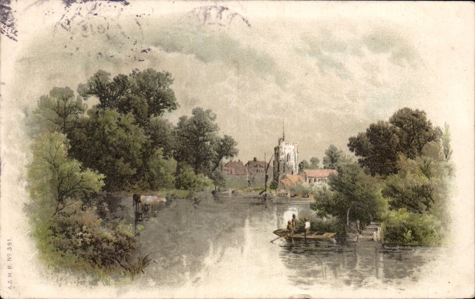 CPA Paysage au bord de l'eau