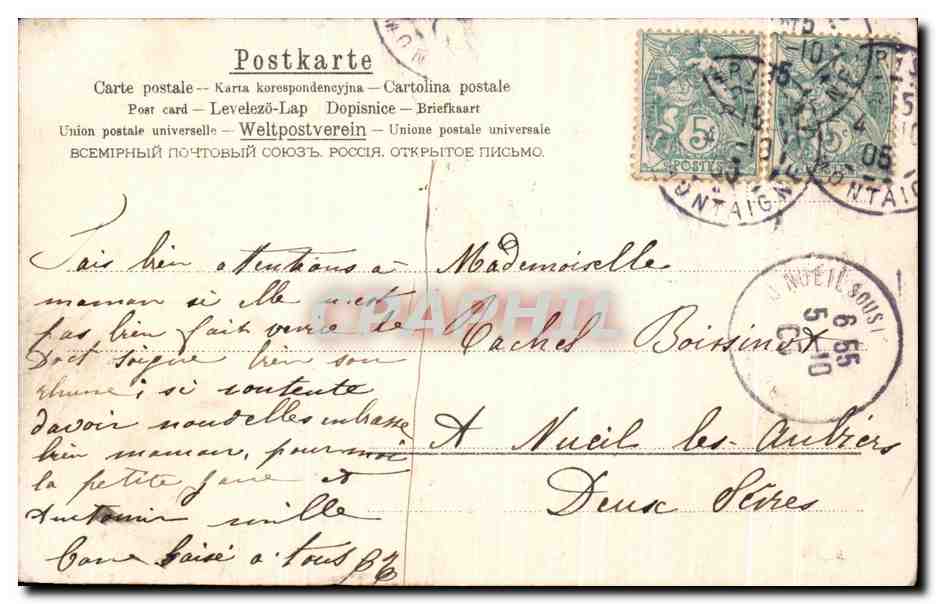 CPA Paysage au bord de l'eau — Rückseite