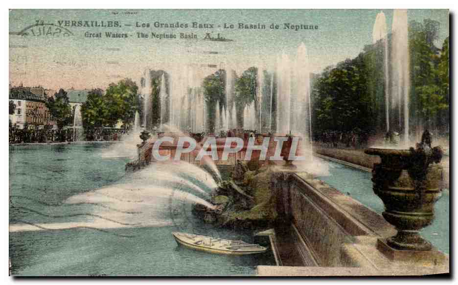 CPA Versailles Les Grandes Eaux Le Bassin de Neptune