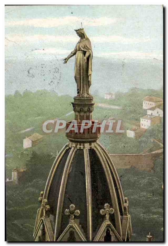 CPA Lyon La vierge doree de Fourvieres