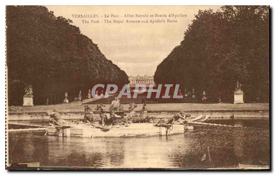 Versailles - Le Parc - Allée Royale et Bassin d'Apollon — Édition Cosset, 9, rue Colbert, Versailles