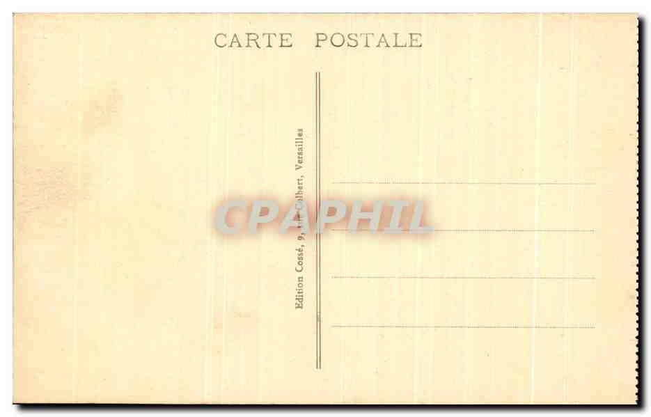 Versailles - Le Parc - Allée Royale et Bassin d'Apollon — Édition Cosset, 9, rue Colbert, Versailles — Back
