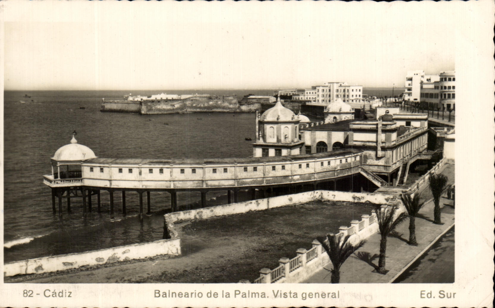 CPA Balneario de la Palma Vista General Cadiz