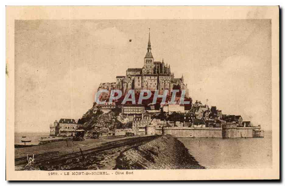 CPA Le Mont St Michel Cote Sud
