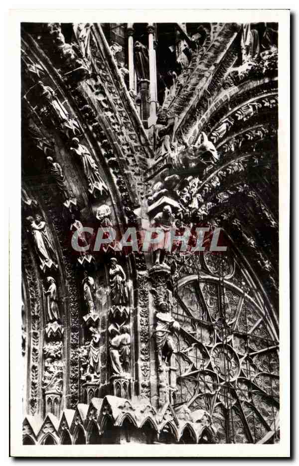 Kathedrale von Reims — Nordspitze des Großen Portals — Ed. Reims