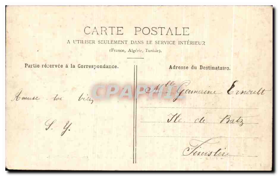 CPA Paris Mairie du 1er Arrondissement Eglise Saint Germain — Verso