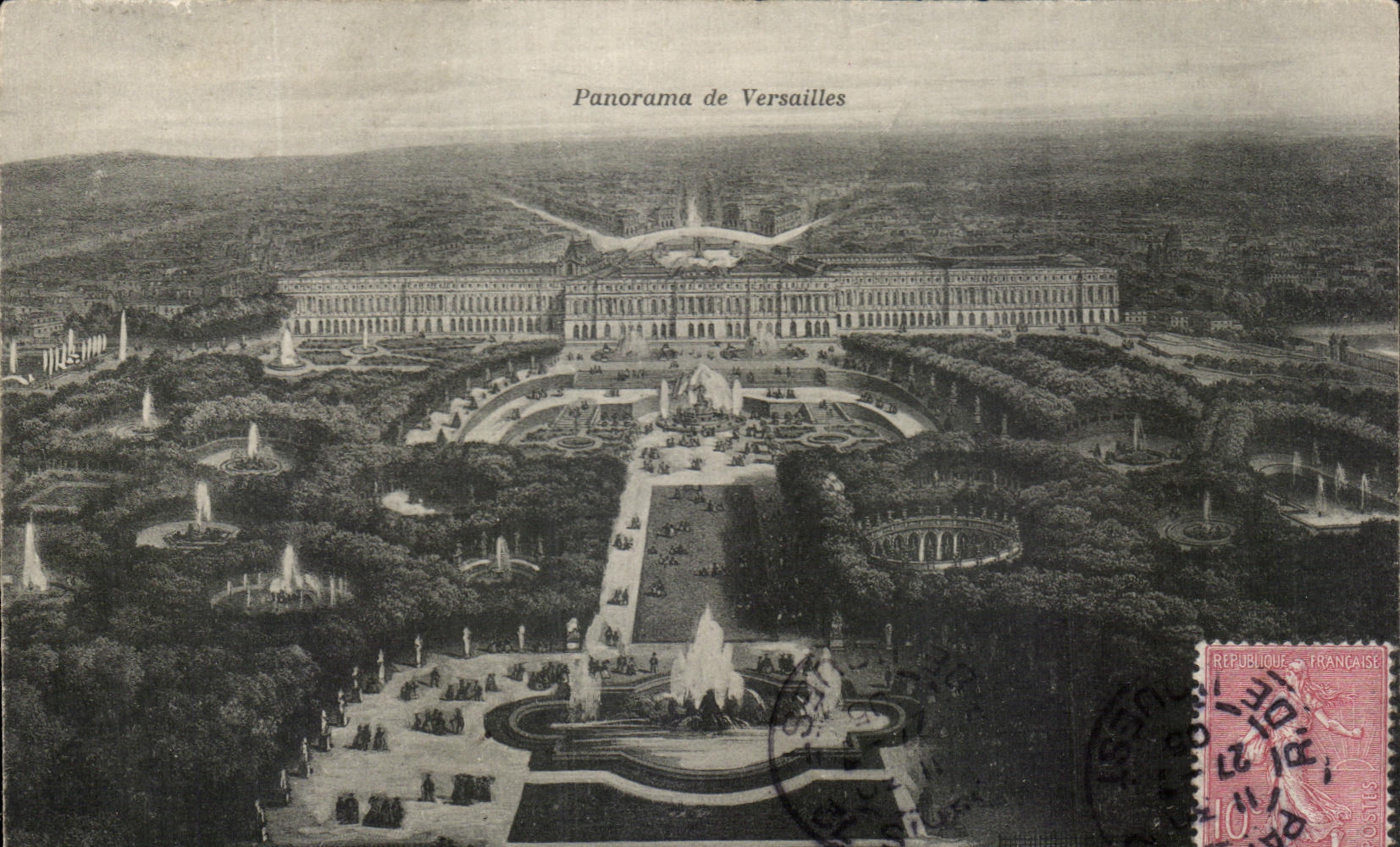 CPA Paris Panorama de Versailles