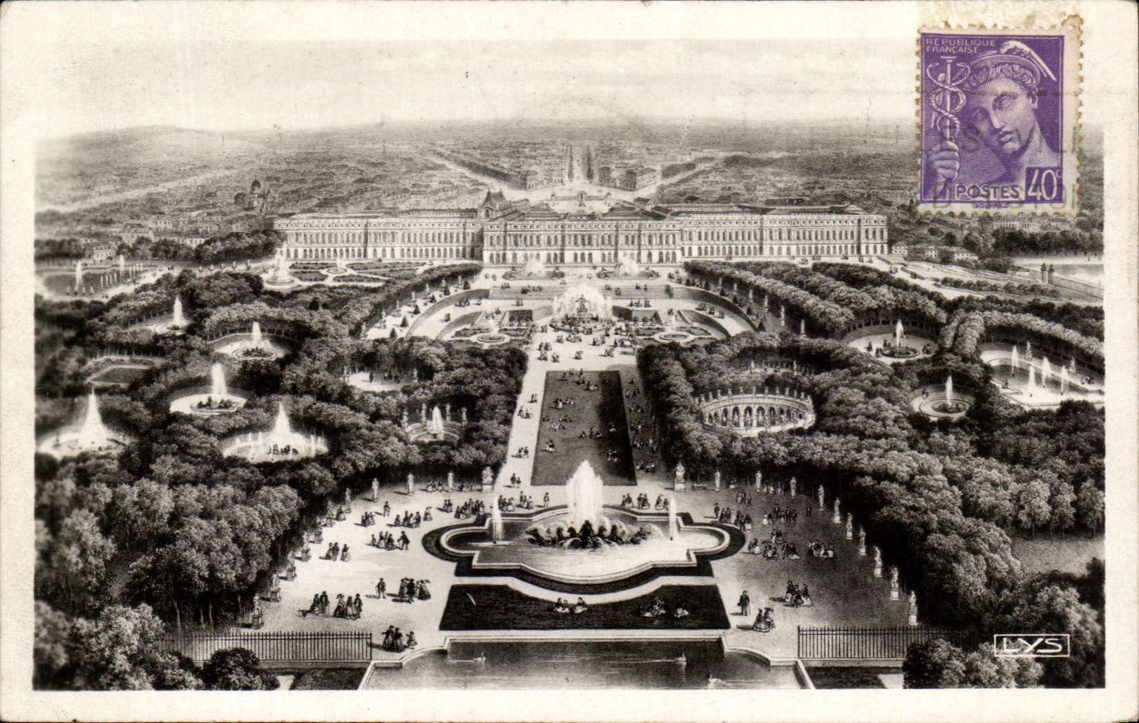 Versailles — Panorama général — Éditions d'Art 'LYS' Versailles