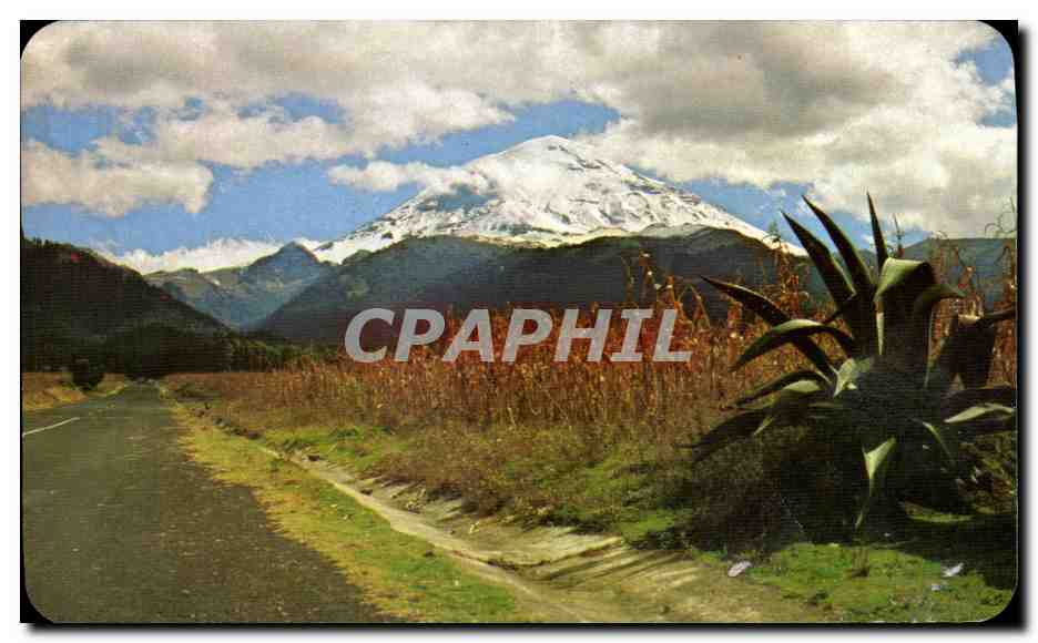 Vulkan Popocatépetl — Aussicht von der Straße nach Tlamacas — Verlag Distribuidora América, Serie 15-142
