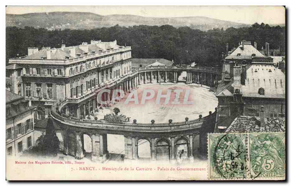 CPA Nancy Hemicycle de la Carriere Palais du Governement 