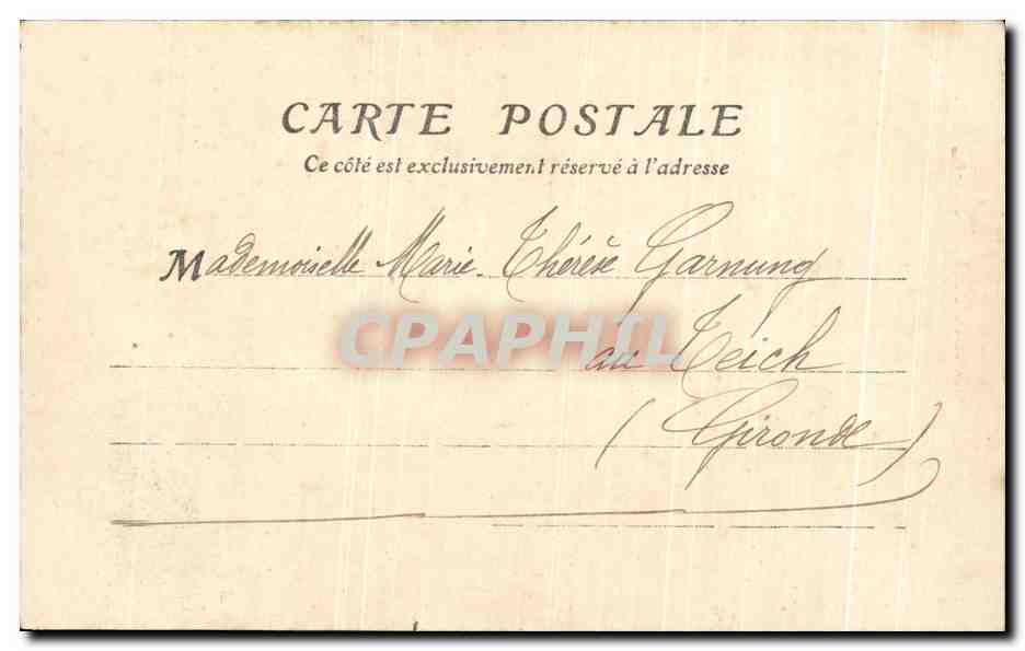 CPA Libourne Clocher De L'Eglise Saint Jean Baptiste — Rückseite