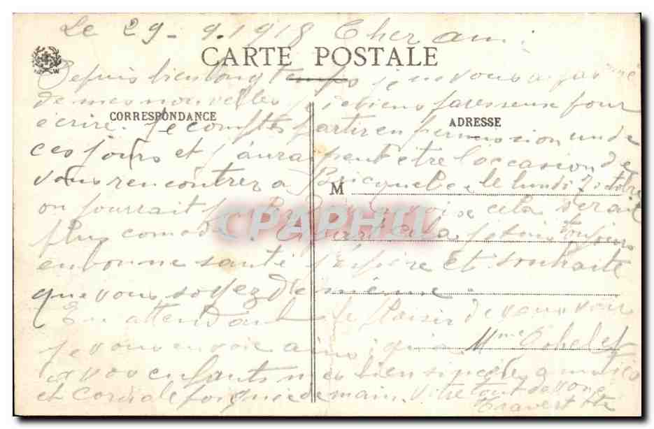 CPA Mattaincourt Avenue De La Gare — Reverso