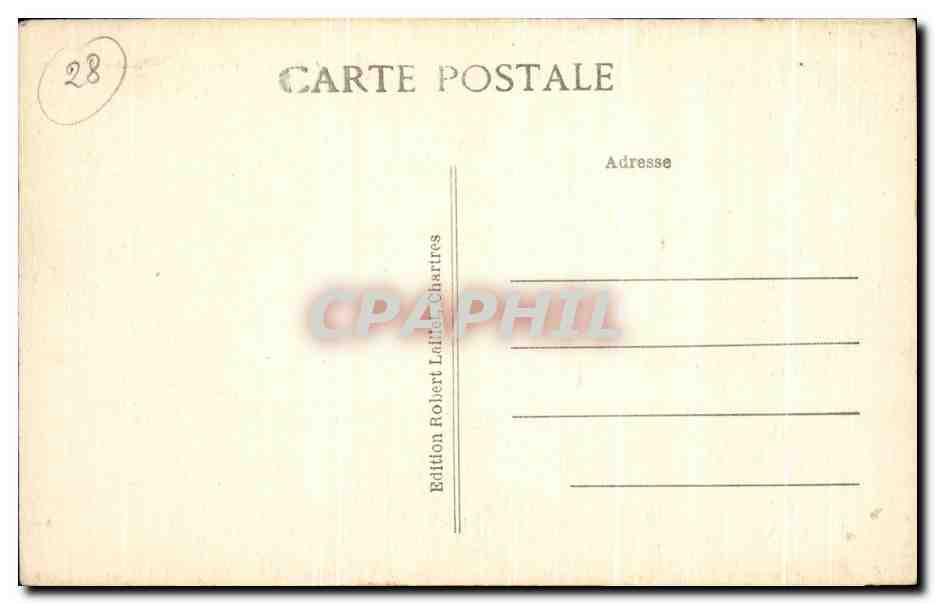 CPA Chartres Ancien Eveche  — Verso